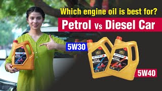 Best Engine Oil for Petrol amp Diesel Car  5w30 vs 5w40 Engine Oil Difference  Hindi [upl. by Cower210]