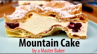 Mountain cake  Carpathian  Karpatka recipe by a Master Baker [upl. by Eileen]