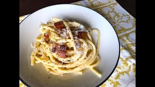 How to Make Real Spaghetti Carbonara  Christine Cushing [upl. by Yakcm844]