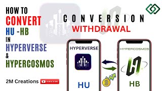 HOW TO CONVERT HU INTO HB FROM HYPERVERSE  HB CONVERSION  WITHDRAWAL hypercosmos hyperverse [upl. by Antin]