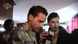 Fashiontv  Corneliani Men Backstage Fall 2011 Milan Mens Fashion Week  fashiontv  FTVcom [upl. by Oderfla]