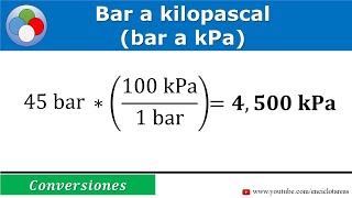 Bar a kilopascal bar a kPa  parte 1 [upl. by Wiese239]