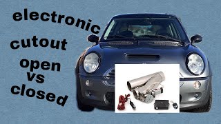 Electronic Cutout on R53 MINI Closed vs Open easycarmods [upl. by Enoyrt959]