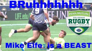 Mike Eife Loves Rugby CONTACT  2018 Penn Mutual Collegiate Rugby Championship [upl. by Lashar]