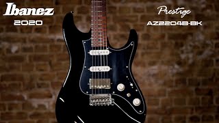 IBANEZ 2020 AZ2204BBK Prestige  NAMM 2020 [upl. by Bray544]