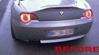 BMW Z4 E85 30I Eisenmann exhaust and Schmiedmann header  cat [upl. by Hegarty]