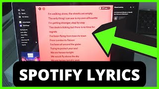 How To Enable Lyrics On Spotify PCMAC EASY 2024 [upl. by Kristos264]