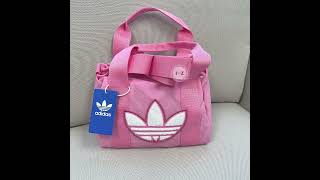 Adidas TREFOIL CHENILLE CROSSBODY BAG 粉嫩三葉草小運動包 [upl. by Lina]