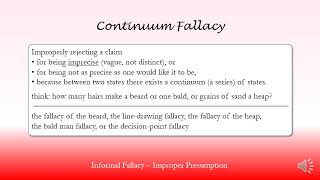 Continuum Fallacy [upl. by Etom]