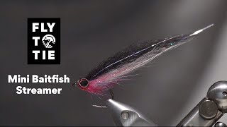 Mini Baitfish Streamer  FlyToTie Fly Tying [upl. by Neural]