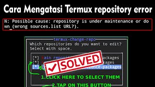 cara mengatasi termux repository is under maintenance or down  terbaru [upl. by Airamzul]