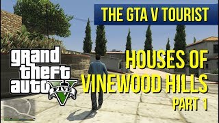 The GTA V Tourist Houses of Vinewood Hills  Part 1 North Sheldon Ave area [upl. by Chanda]