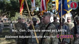 La Guard Minute Maj Gen Dabadie Retires [upl. by Ative694]