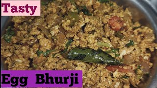 Side dish for Chapathi Rice Egg Bhurji recipe Egg Podimas  Egg recipes [upl. by Alyahsal]