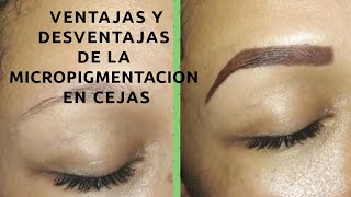 VENTAJAS Y DESVENTAJAS DE LA MICROPIGMENTACION EN CEJAS [upl. by Yroc364]