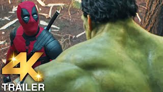 DEADPOOL amp WOLVERINE quotWolverine Vs Hulkquot Trailer 4K ULTRA HD 2024  Deadpool 3 [upl. by Akihdar809]