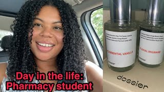 Day in the life of a pharmacy student  DOSSIER Fragrance Review  GRWM  Vlog [upl. by Acirej]