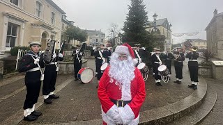 Christmas Carol Tour 2023 Liskeard Looe and Torpoint  Torpoint Sea Cadets Band [upl. by Carpet473]