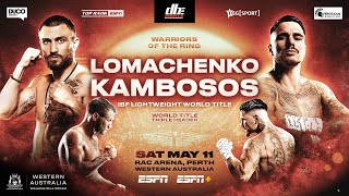 Vasiliy Lomachenko vs George Kambosos Kickoff Press Conference  SAT MAY 11 [upl. by Itnava918]