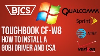 How to Install a Gobi Driver and CSA in the Panasonic Toughbook CFW8 [upl. by Ethan]