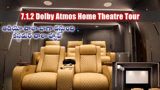 712 Dolby Atmos Home Theatre Tour  Telugu lo  Home theatre  Home Cinema  Home Tour [upl. by Akim288]