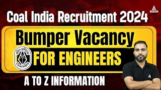 COAL INDIA Recruitment 2024  COAL INDIA New Vacancy for Engineers  Detailed information by Rk Sir [upl. by Eiramave419]