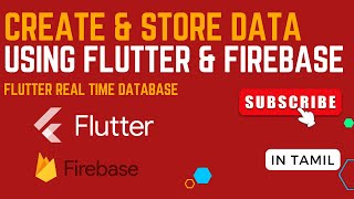 Flutter firebase realtime database in tamil  Flutter store data in Firebase realtime database tamil [upl. by Joli]