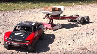 TRAXXAS UDR PULLS the JUDGE Weight Sled  30 FT Tractor Pull  RC ADVENTURES [upl. by Greeley]