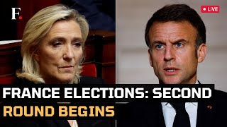 France Elections 2024 LIVE French President Emmanuel Macron Votes in Second Round of Elections [upl. by Graff]