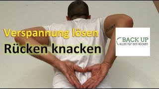 Verspannungen der Rückenmuskulatur lösen  Rücken knacken  Übung 2 [upl. by Milissent69]