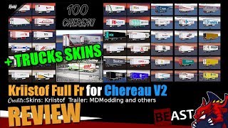 ETS2  trailer mod quotKriistof Full Fr for Chereau V2quot 128  review [upl. by Bradstreet558]