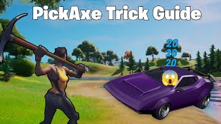 Guide On How to Deal Damage In the Passenger Seat Of Vehicles With Your Pick Axe fortnitevideos [upl. by Lj]