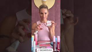 MICHELLE HUNZIKER E PRONTA IN DUE MINUTI CON I PRODOTTI GOOVI 😊 short makeup [upl. by Eiramllij]