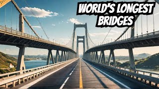 Top 5 LONGEST Bridges In The WORLD world facts travel trending best viral [upl. by Lekym]