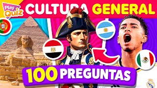 ¿Cuánto Sabes 🤓 100 Preguntas de Cultura general 🌎🧠  Play Quiz de Cultura  Preguntas y Respuestas [upl. by Nywroc]