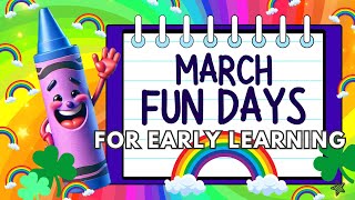 March Preschool Lesson Plans Activities  Monthly Fun Days  Preschool Curriculum  Homeschool [upl. by Darelle126]