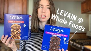 Trying LEVAIN Cookies From WHOLE FOODS [upl. by Annoved]