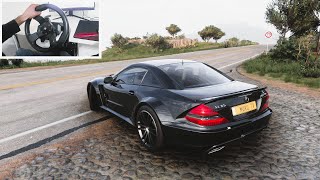 MercedesBenz SL65 AMG V12  Forza Horizon 5  steering wheel gameplay [upl. by Shelton574]