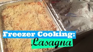 Freezer Cooking Lasagna [upl. by Elodie310]