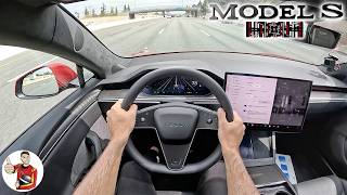 What Its Like to Live with a 2024 Tesla Model S Plaid POV [upl. by Anilocin63]