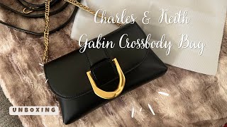 Charles amp Keith Gabine Crossbody Bag Unboxing 찰스앤키스 개빈 크로스바디백 언박싱💖 CharlesKeithChannel [upl. by Luapnaej]