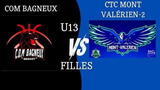 COM BAGNEUX vs MONTVALERIEN U13F [upl. by Treva532]