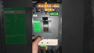 MCCB TRIPP amp ON electrotricker3118 schneidercircuitbreaker industrialequipment yt [upl. by Norword]