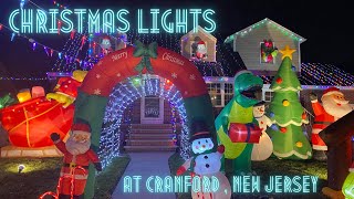 Christmas Lights At CranfordNJ  Christmas lights 2022  Christmas light display  NJ kids event [upl. by Blanca]