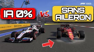 F1 2021 0 AI VS NO AILERON  😱 [upl. by Robinia]