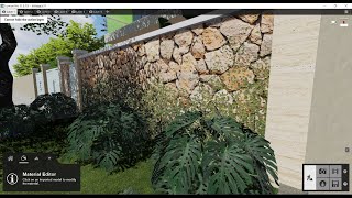 How to add Foliage to a wall in Lumion  Beginner Tutorial [upl. by Avot]