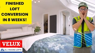 Incredible Velux Loft Conversion  Finished In 8 Weeks [upl. by Eileek]