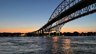 Trip to Sarnia in Ontario  Downtown Blue Water Bridge and Point Edward [upl. by Dorren]