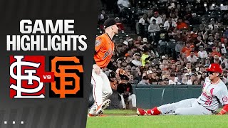 Cardinals vs Giants Game Highlights 92724  MLB Highlights [upl. by Adelind]