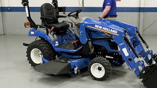 New Holland WORKMASTER™ 25S Mid Mount Mower Attachment [upl. by Mallory]